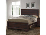 Kauffman Dark Cocoa Queen Storage Bed - Ornate Home