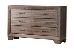 Kauffman Washed Taupe 4pc Queen Bedroom Set - Ornate Home