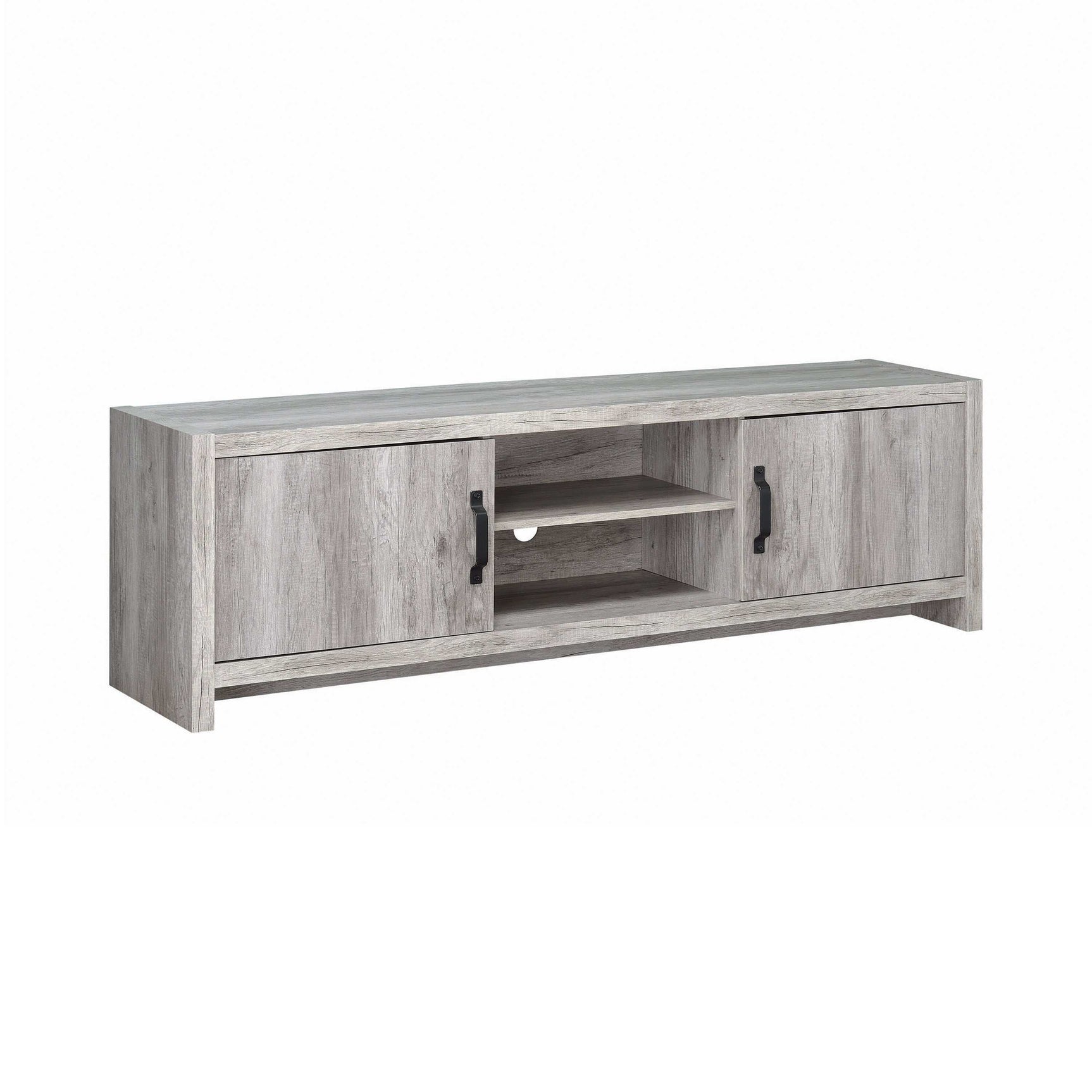 Kayla Grey Driftwood 71" TV Console - Ornate Home