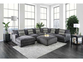 Kaylee Gray U-Shaped Sectional w/ Ottoman - Ornate Home