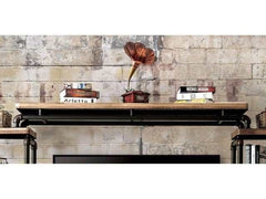 Kebbyll Antique Black/Natural Tone Bridge - Ornate Home