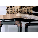 Kebbyll Antique Black/Natural Tone Bridge - Ornate Home