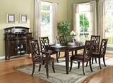 Keenan Dark Walnut Dining Arm Chairs (Set of 2) - Ornate Home