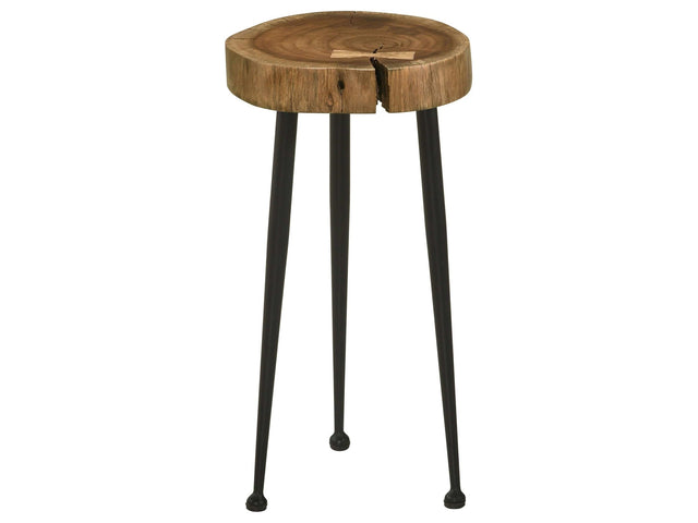 Keith Natural / Black Side Table - Ornate Home