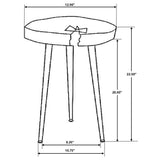 Keith Natural / Black Side Table - Ornate Home