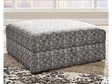 Kellway Bisque Ottoman w/ Storage - Ornate Home