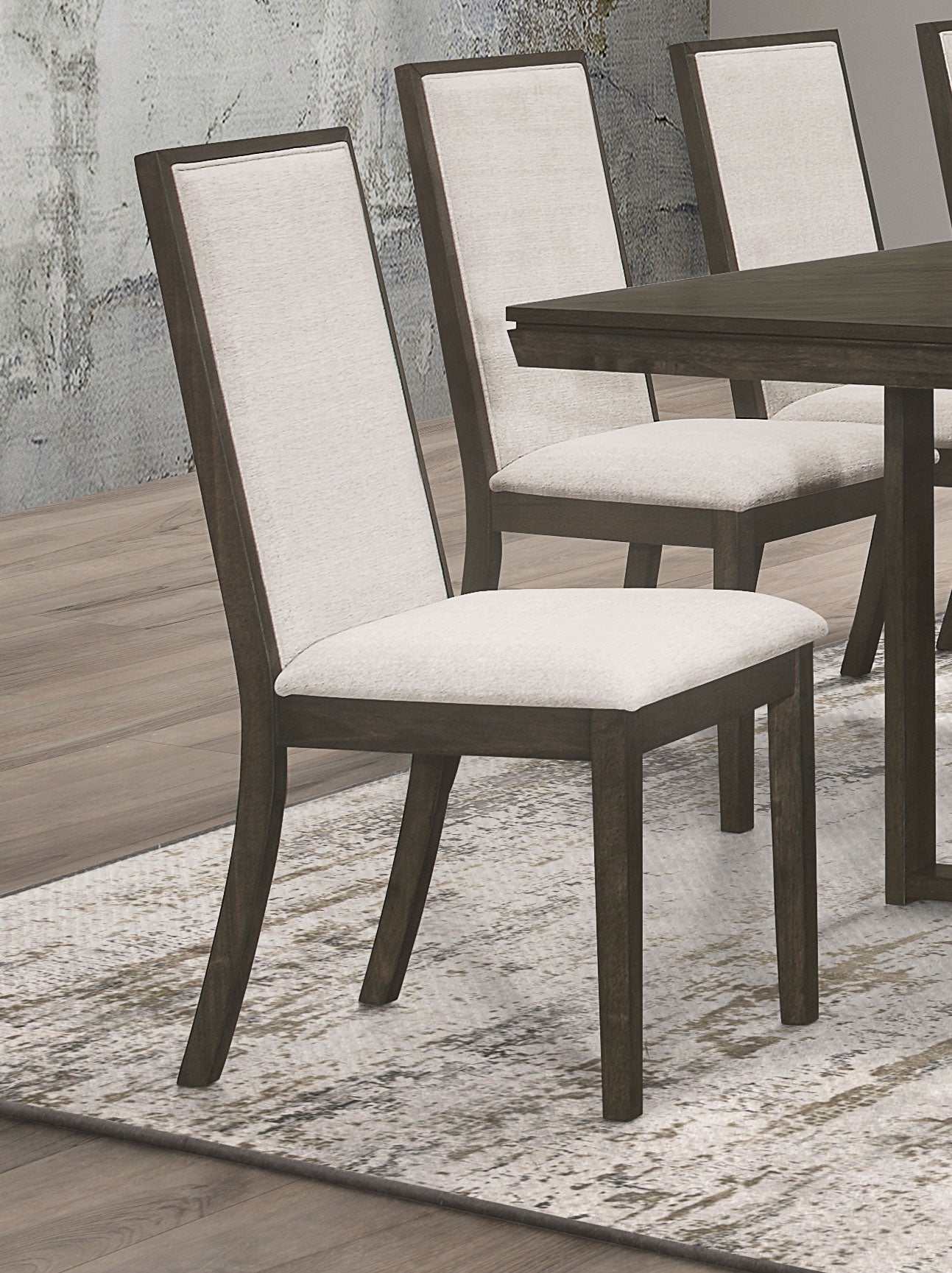 Kelly Beige / Dark Grey Side Chair (Set of 2) - Ornate Home
