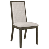 Kelly Beige / Dark Grey Side Chair (Set of 2) - Ornate Home
