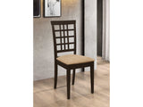 Kelso Cappuccino & Tan Dining Chairs (Set Of 2) - Ornate Home