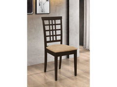 Kelso Cappuccino & Tan Dining Chairs (Set Of 2) - Ornate Home