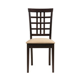 Kelso Cappuccino & Tan Dining Chairs (Set Of 2) - Ornate Home