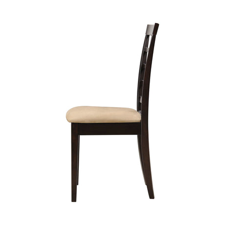 Kelso Cappuccino & Tan Dining Chairs (Set Of 2) - Ornate Home