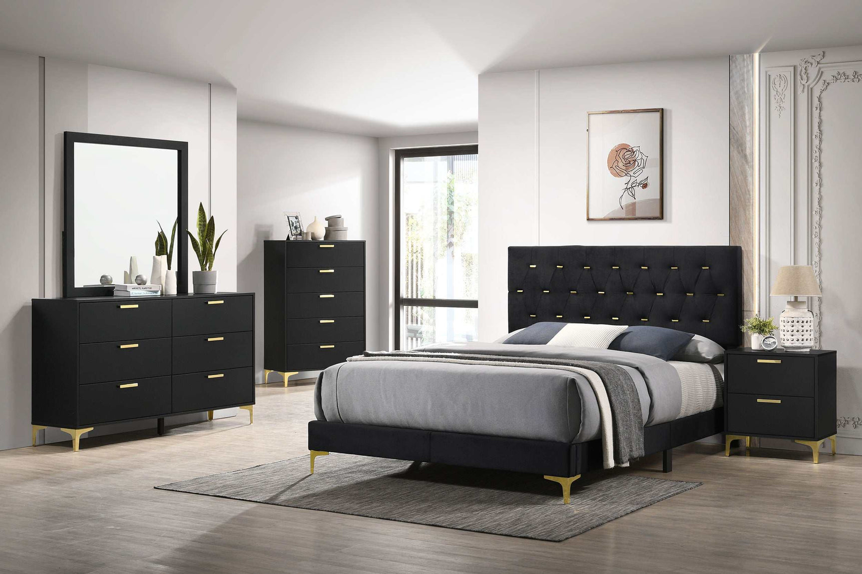 Kendall Black Chest - Ornate Home
