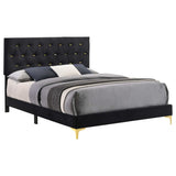 Kendall Black / Gold Eastern King Bed - Ornate Home