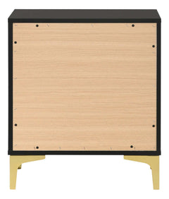 Kendall Black & Gold Nightstand - Ornate Home
