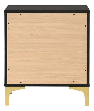 Kendall Black & Gold Nightstand - Ornate Home