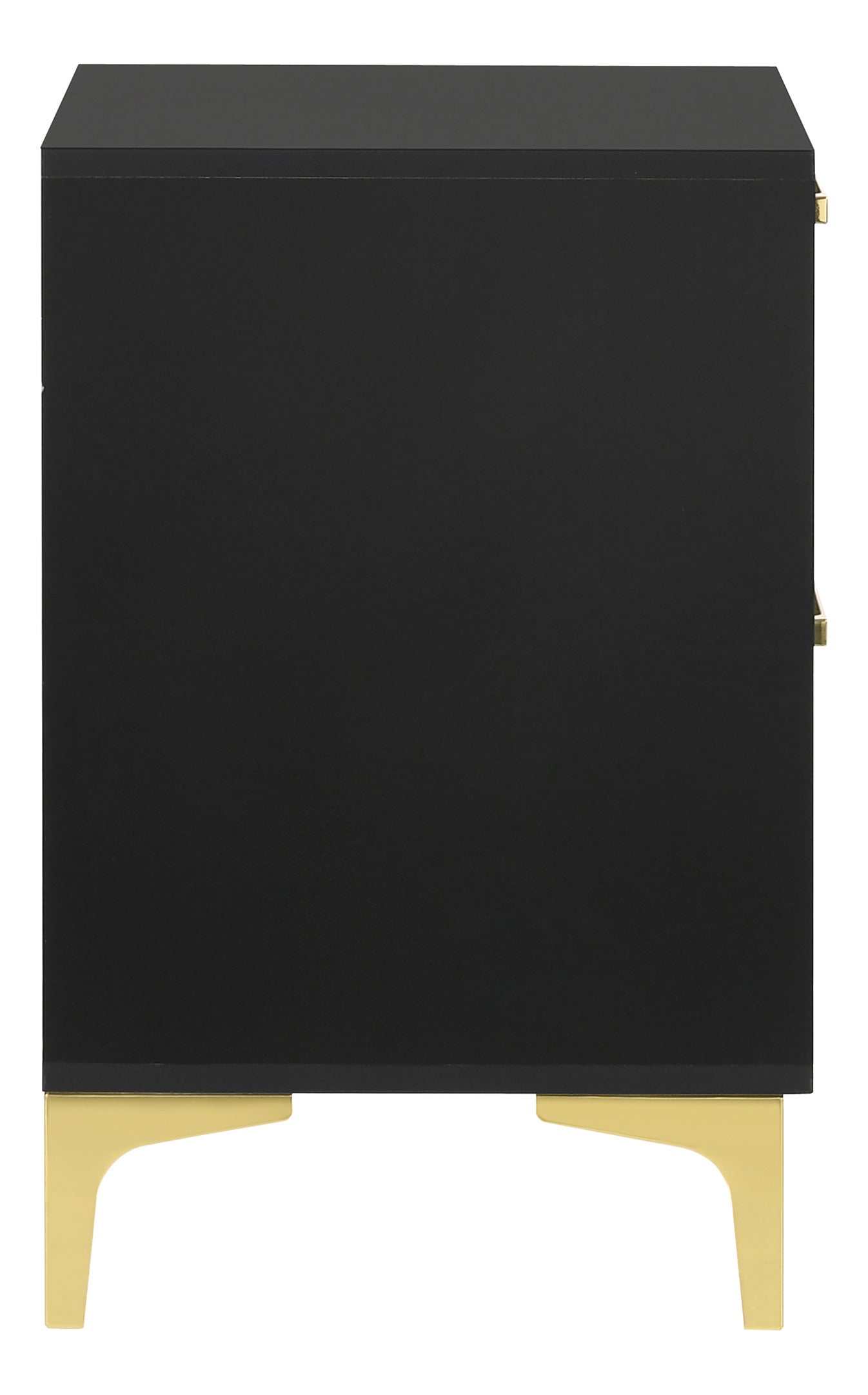 Kendall Black & Gold Nightstand - Ornate Home