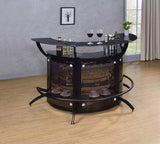Kendall Black & Smoked Bar Unit - Ornate Home