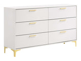 Kendall White / Gold Dresser - Ornate Home