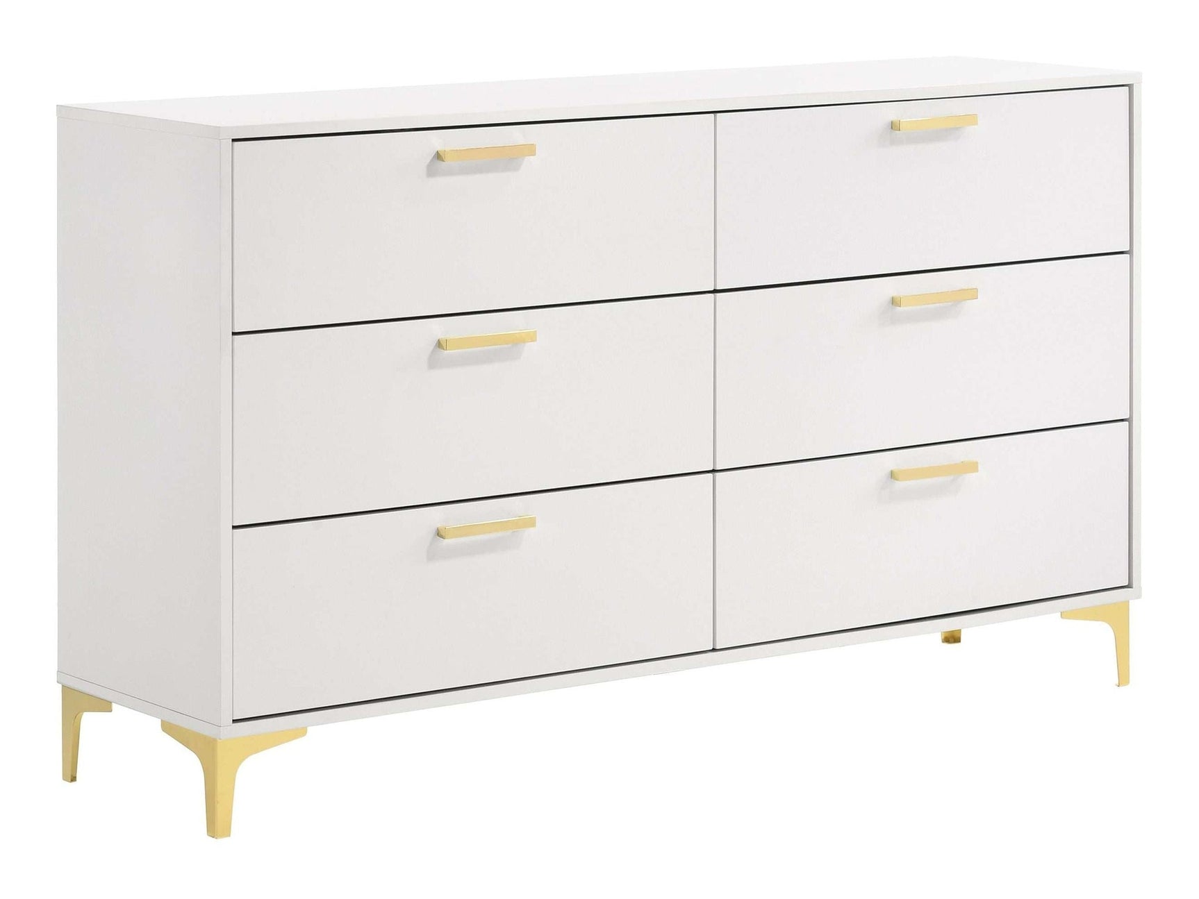 Kendall White / Gold Dresser - Ornate Home