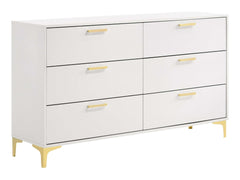 Kendall White / Gold Dresser - Ornate Home