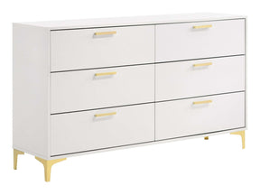 Kendall White / Gold Dresser - Ornate Home