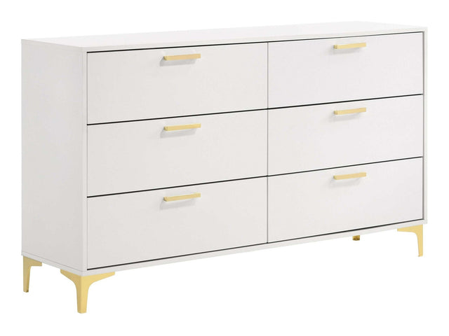 Kendall White / Gold Dresser - Ornate Home