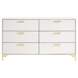 Kendall White / Gold Dresser - Ornate Home