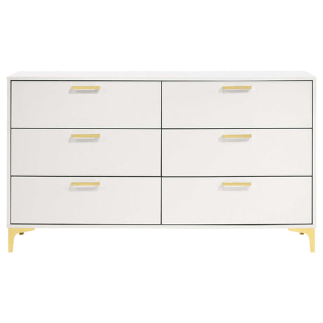 Kendall White / Gold Dresser - Ornate Home