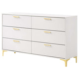 Kendall White / Gold Dresser - Ornate Home
