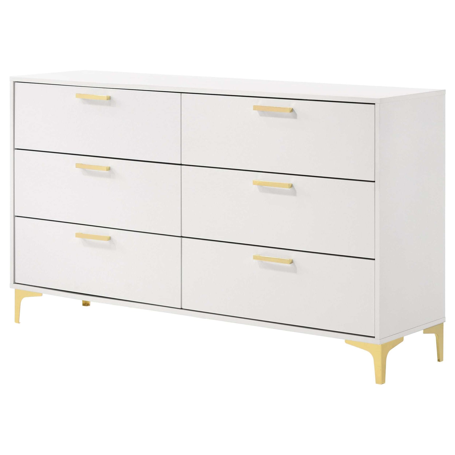 Kendall White / Gold Dresser - Ornate Home