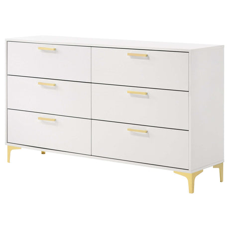 Kendall White / Gold Dresser - Ornate Home