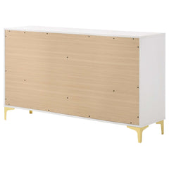 Kendall White / Gold Dresser - Ornate Home