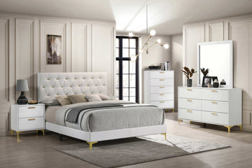 Kendall White / Gold Dresser - Ornate Home