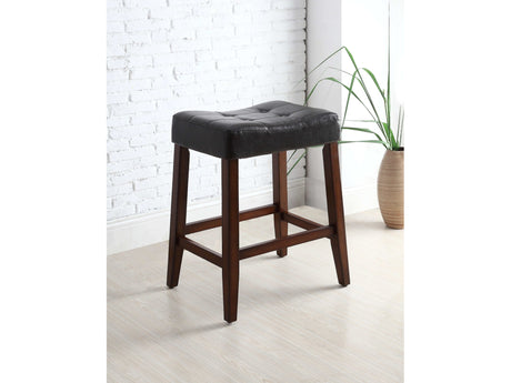 Kent 24" Espresso Saddle Counter Stool - Ornate Home
