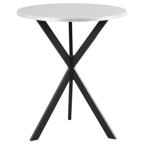 Kenzo Silver / Sandy Black Bar Table - Ornate Home