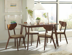 Kersey Beige & Chestnut Dining Side Chairs (Set of 2) - Ornate Home