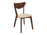 Kersey Beige & Chestnut Dining Side Chairs (Set of 2) - Ornate Home