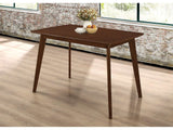 Kersey Chestnut Dining Table w/ Angled Legs - Ornate Home