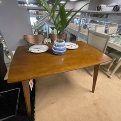 Kersey Chestnut Dining Table w/ Angled Legs - Ornate Home