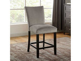 Kian II Light Gray & Black Counter Height Chair (Set of 2) - Ornate Home