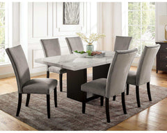 Kian Light Gray & Black Side Chair (Set of 2) - Ornate Home