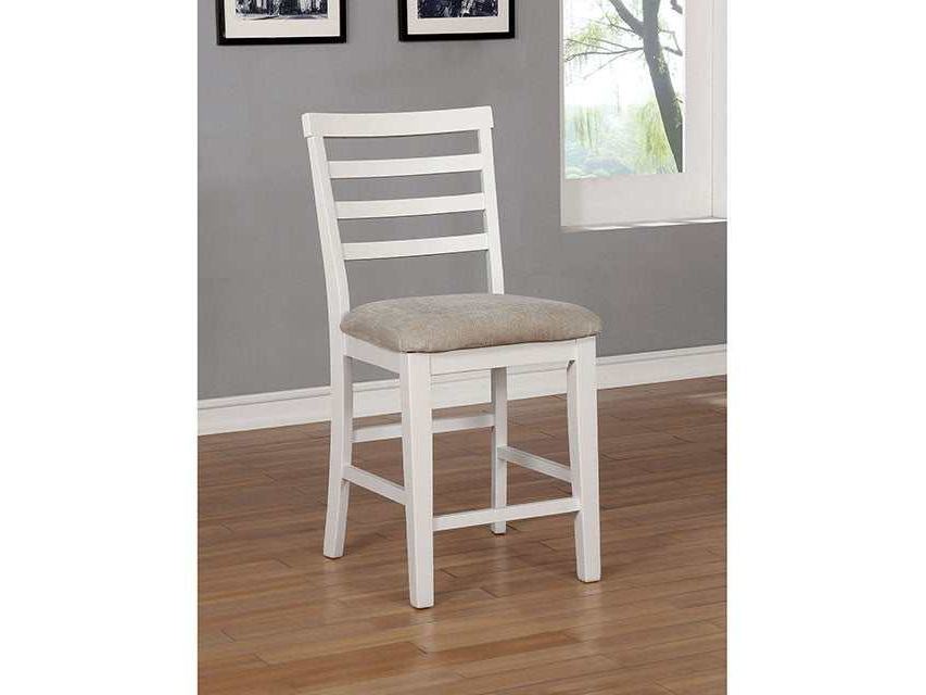 Kiana White Counter Height Side Chair (Set of 2) - Ornate Home