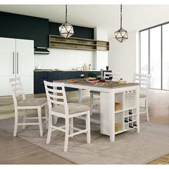 Kiana White Counter Height Side Chair (Set of 2) - Ornate Home