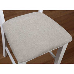 Kiana White Counter Height Side Chair (Set of 2) - Ornate Home