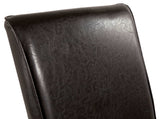 Kimonte Dark Brown Faux Leather Dining Chair (Set of 2) - Ornate Home