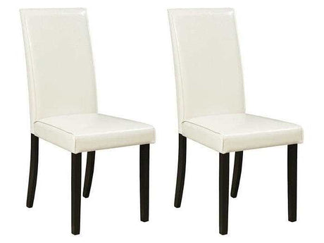 Kimonte Ivory Faux Leather Dining Chair (Set of 2) - Ornate Home
