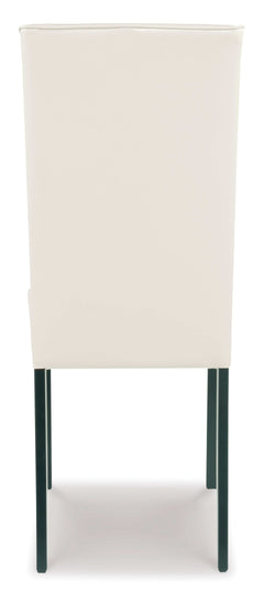Kimonte Ivory Faux Leather Dining Chair (Set of 2) - Ornate Home