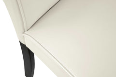 Kimonte Ivory Faux Leather Dining Chair (Set of 2) - Ornate Home