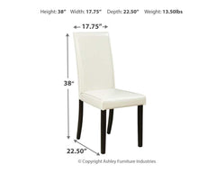 Kimonte Ivory Faux Leather Dining Chair (Set of 2) - Ornate Home